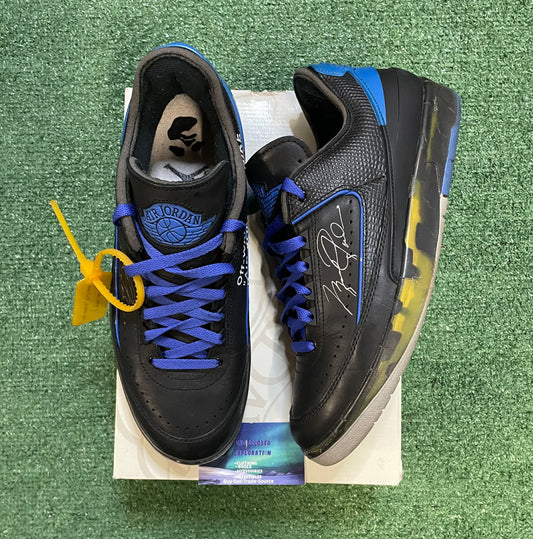 Air Jordan 2 X off white black varsity royal size 11men/12.5women