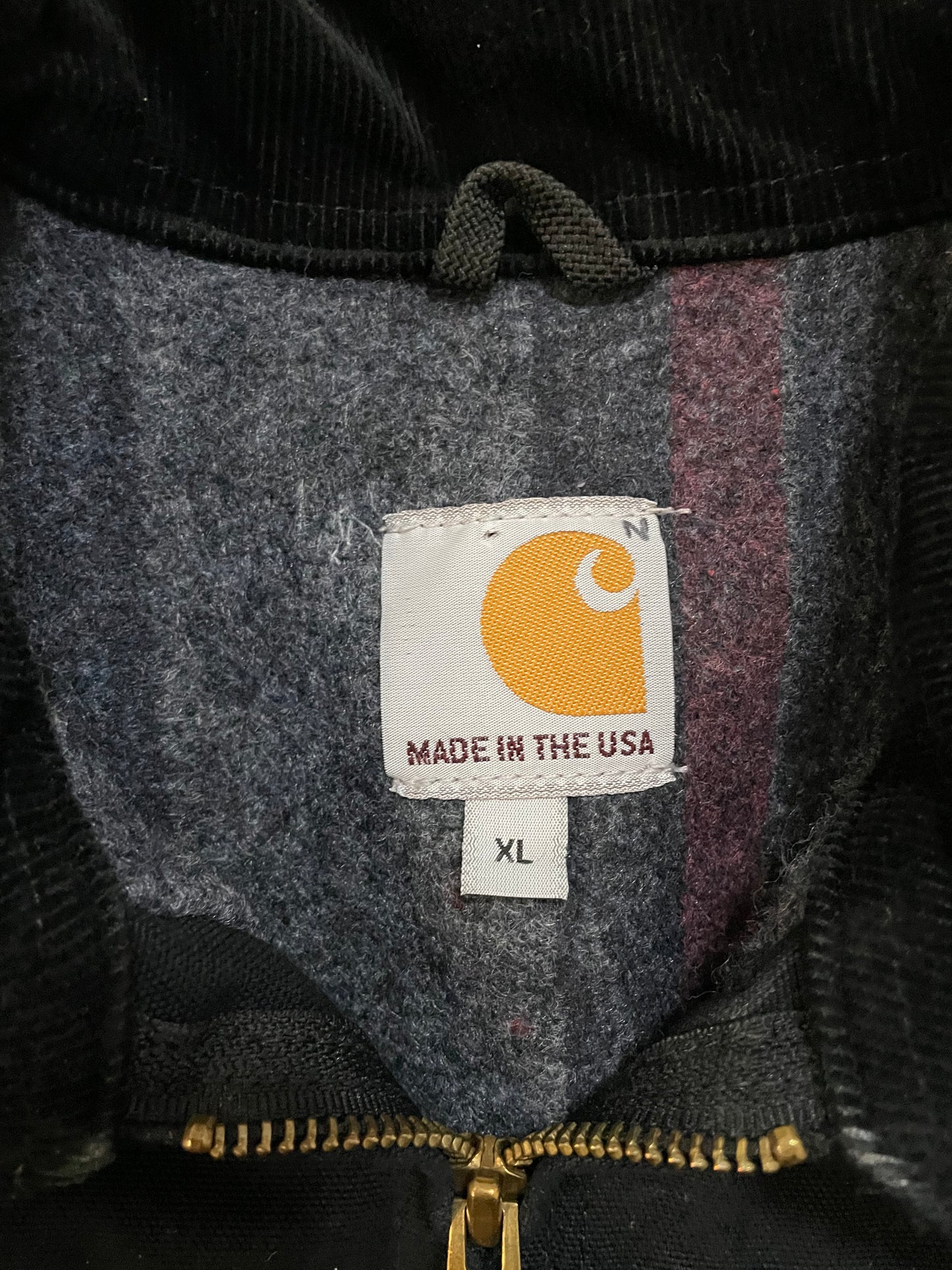 Vintage 1990s Carhartt black Detroit jacket