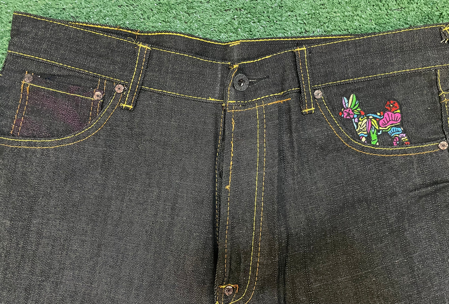 Vintage 1990s Red Monkey Company RMC embroidered jeans
