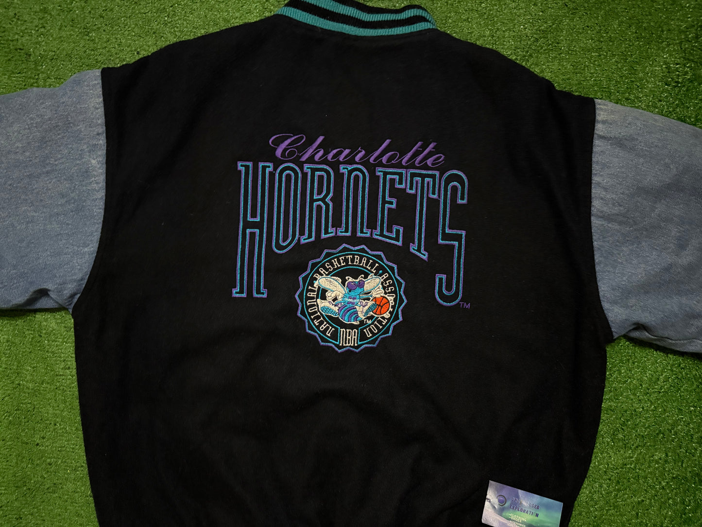 Vintage Charlotte Hornets Denim Jacket