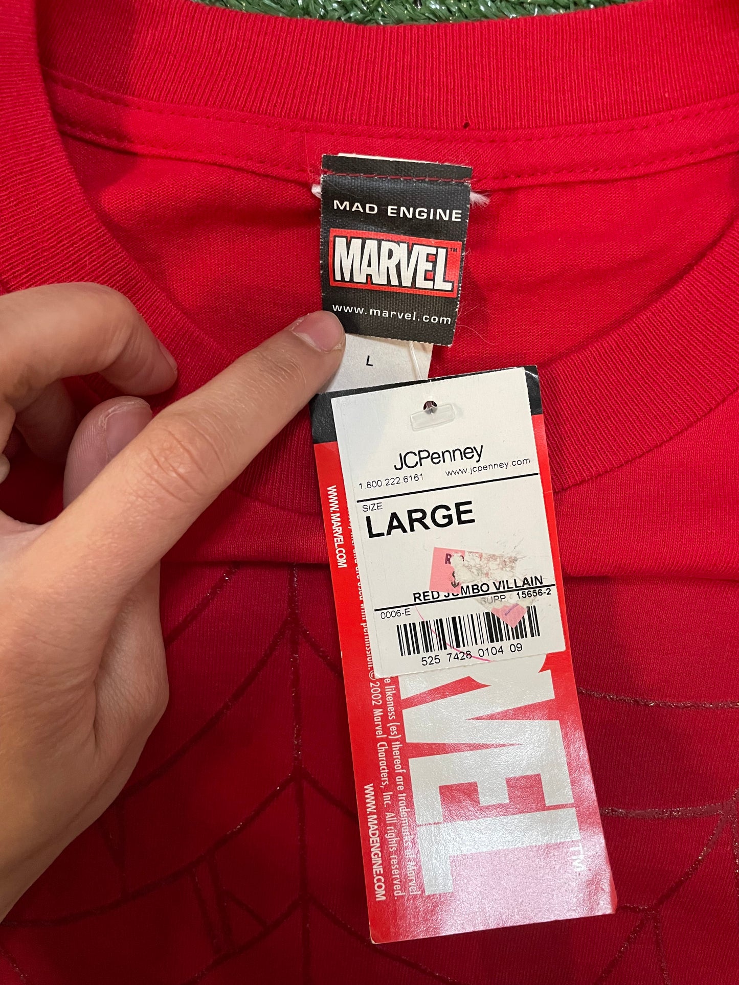 Vintage 2000s Spider-Man and green goblin tee