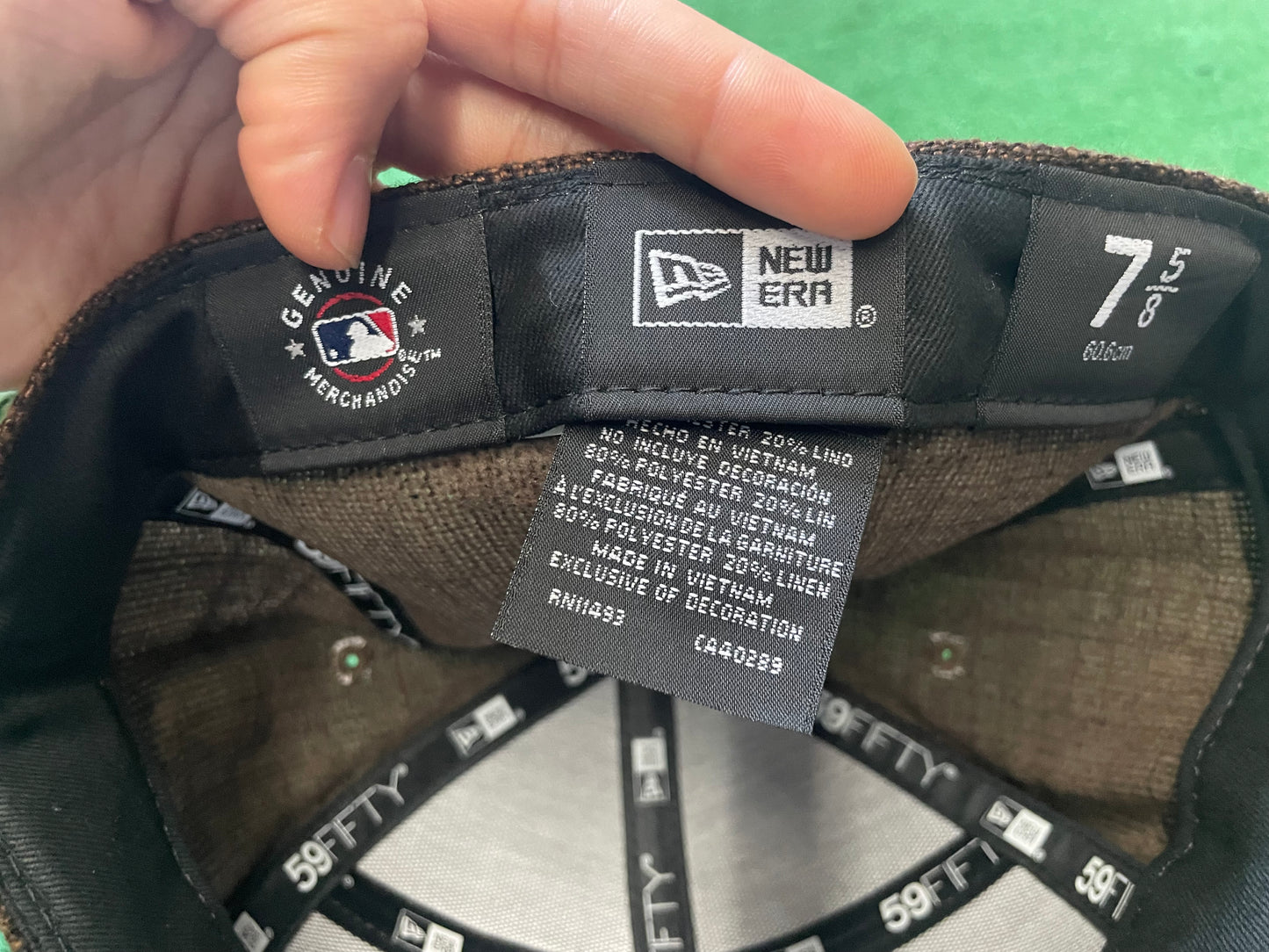 Seattle mariners split panel hemp new era fitted hat