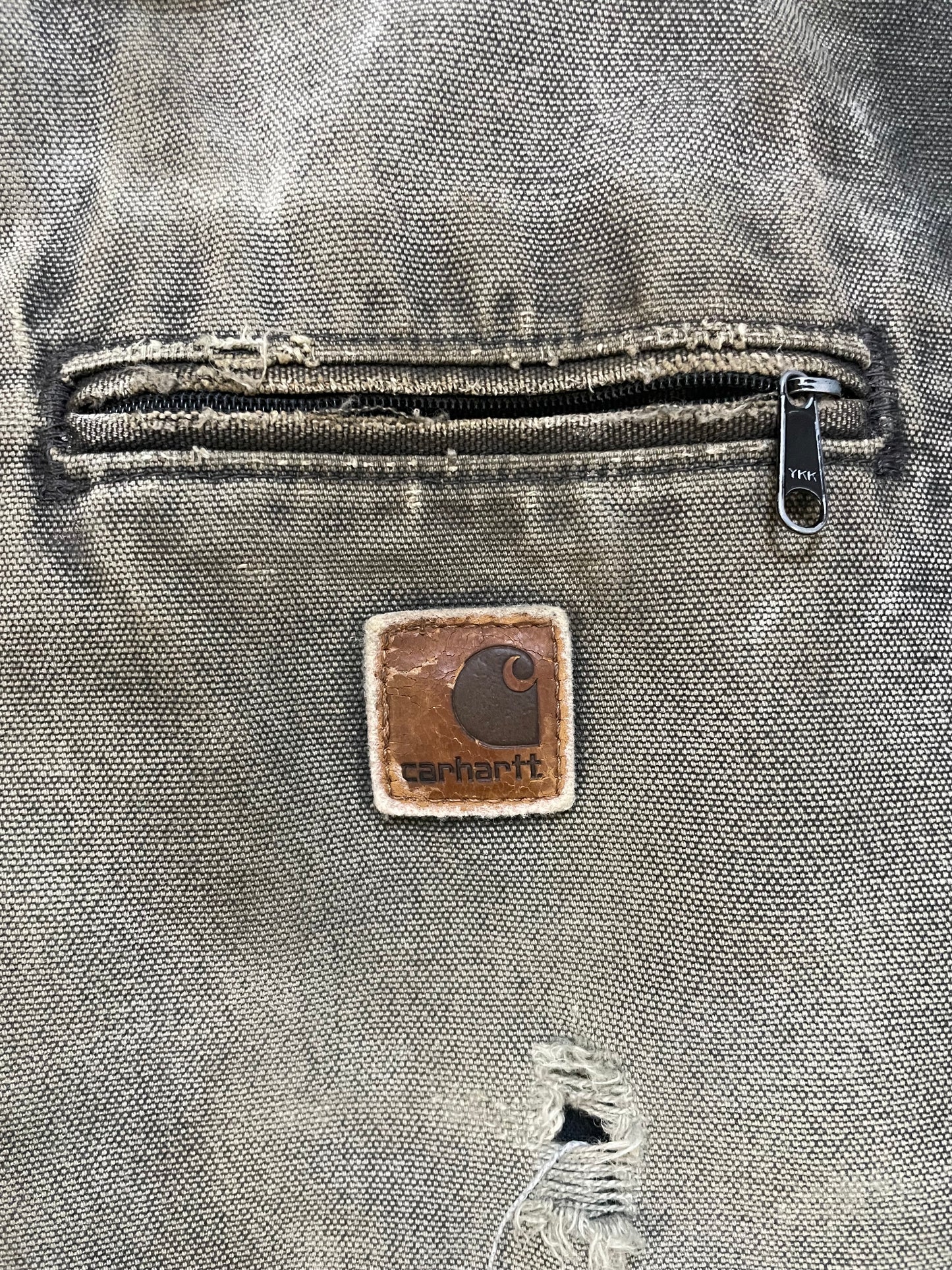Vintage 2000s Carhartt moss green Detroit jacket