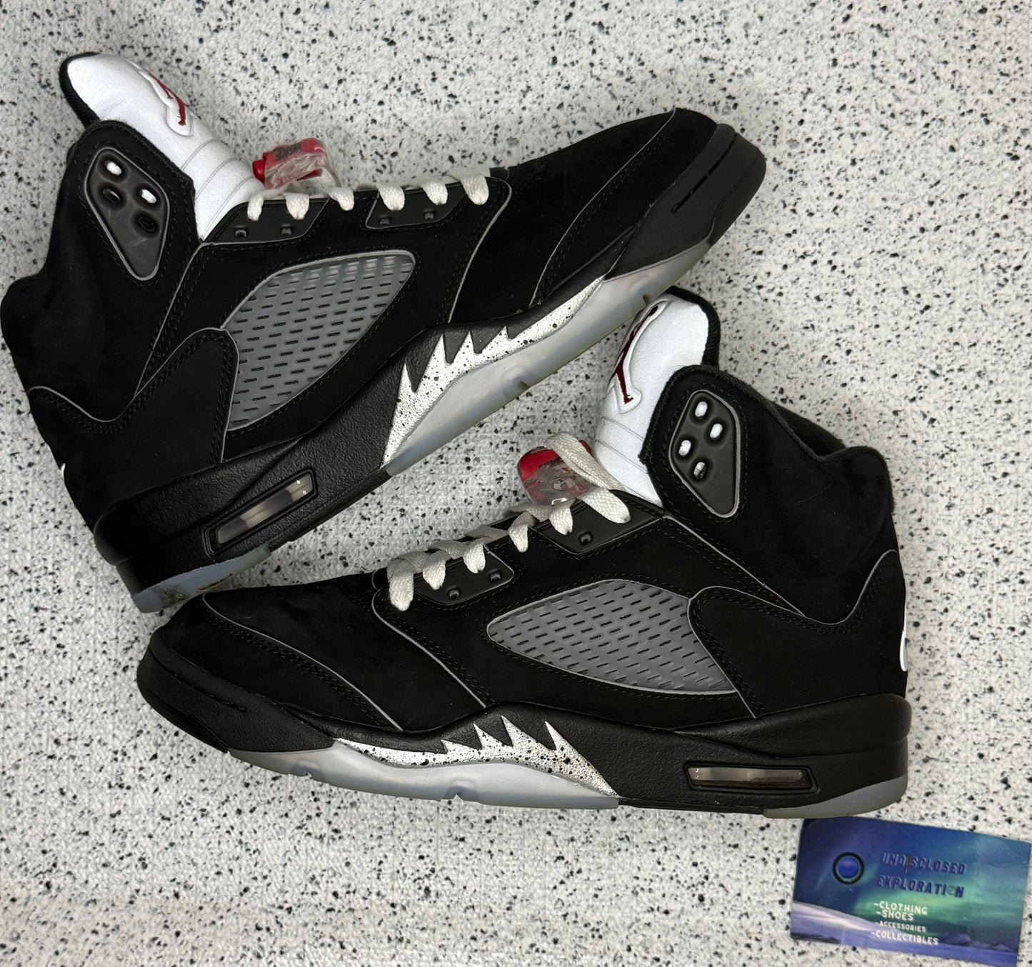 Jordan 5 Black Metallic Reimagined 8 Men/9.5 Women “Preowned”