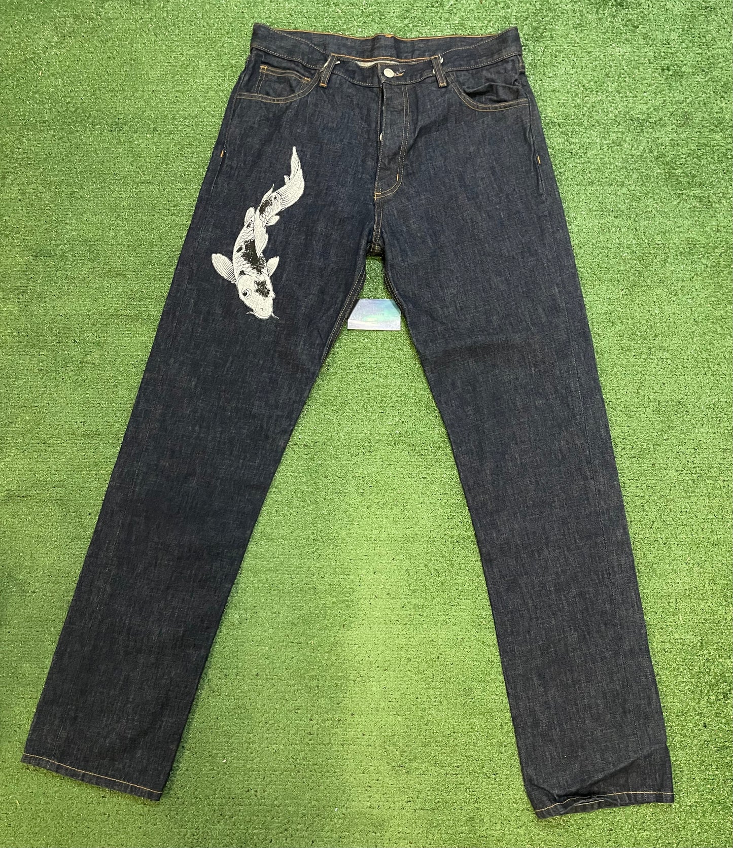 Ed Hardy X Siberia hills koi fish jeans