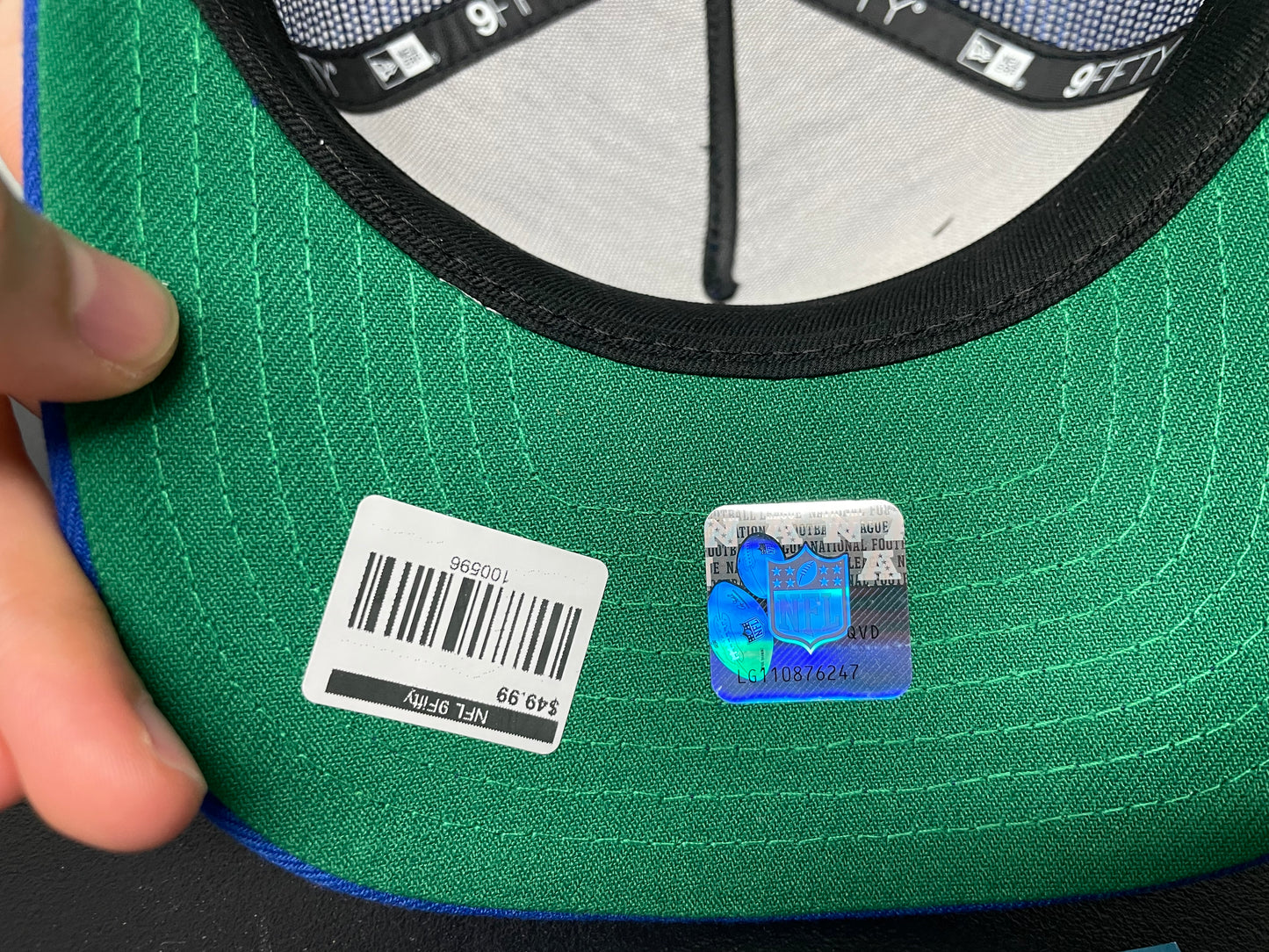 Seattle Seahawks royal blue and white hat