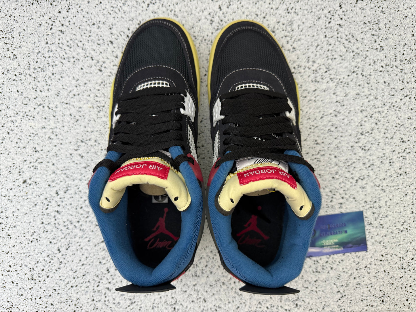 Jordan 4 Union Noir 9 Men/10.5 Women “Preowned”