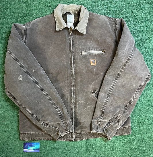 Vintage 2000s Carhartt chestnut brown Detroit jacket