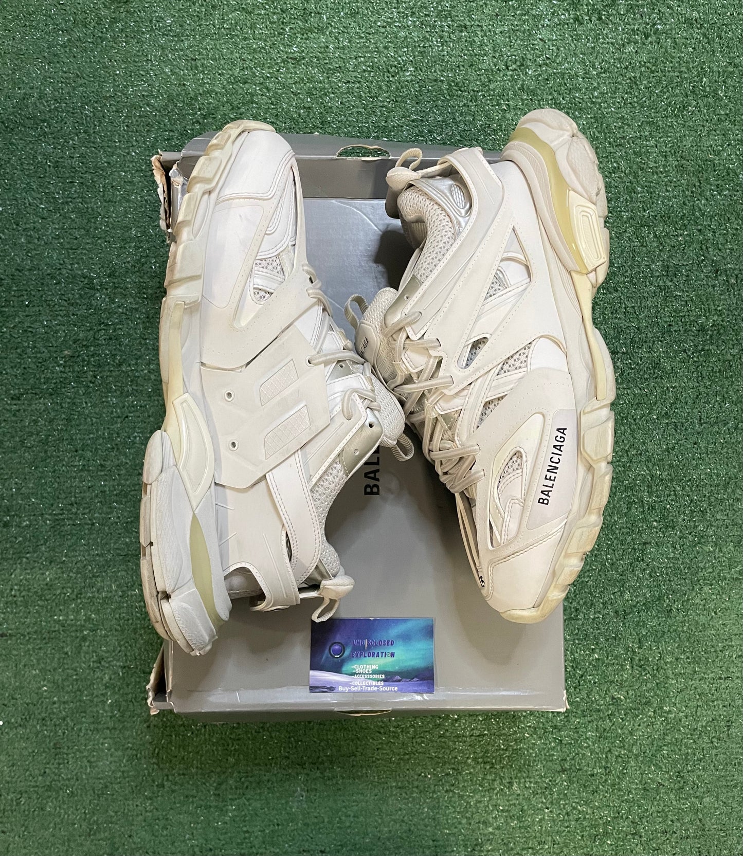 Balenciaga track white sneaker size 12men/13.5women(EU 45)