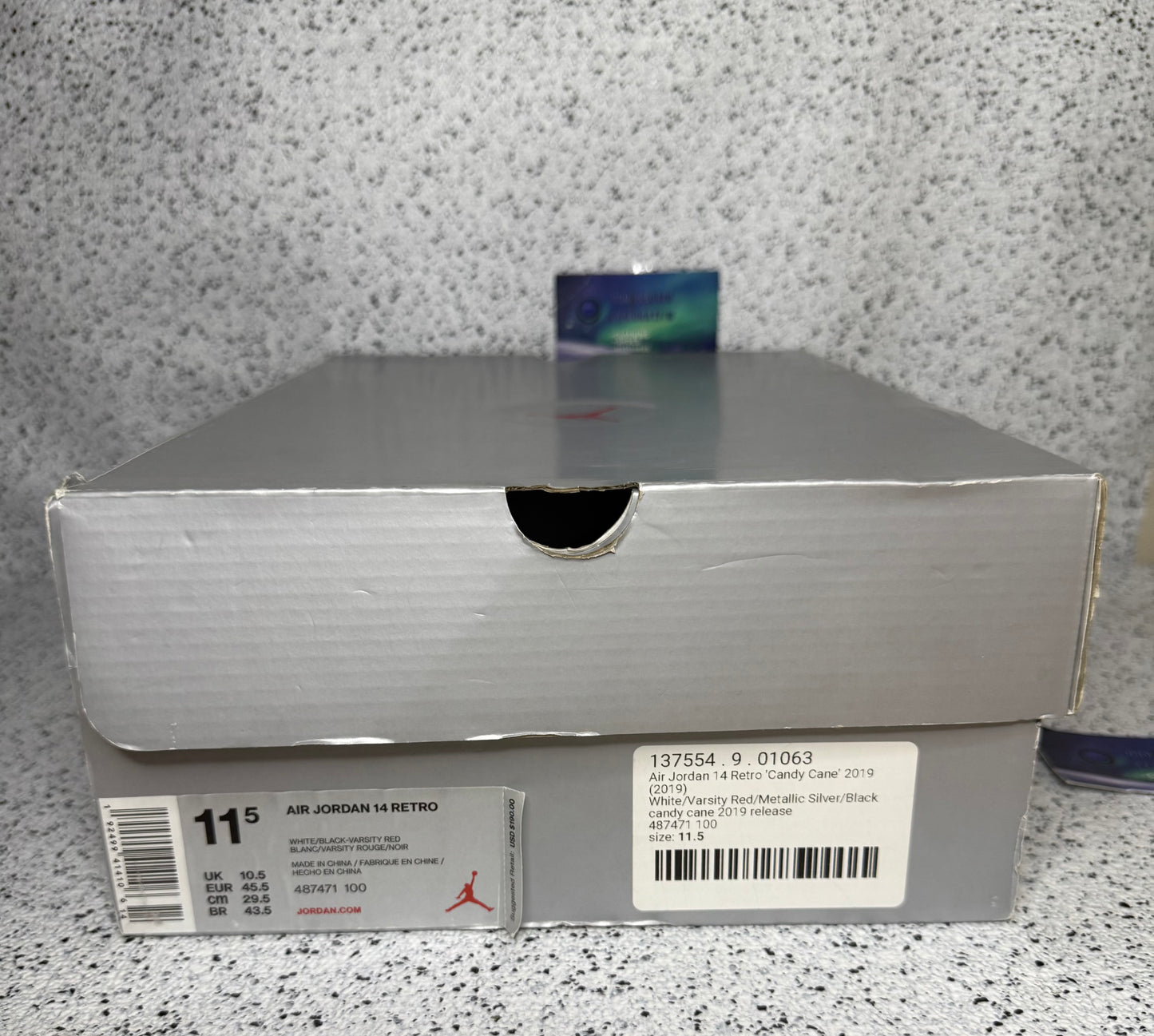 Jordan 14 Rip Hamilton Candy Cane 11.5 Men/13 Women “Preowned”