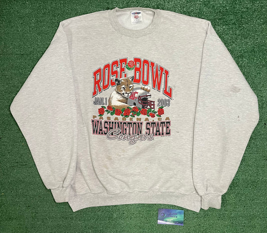 Vintage 2000s Rose Bowl Washington state university wsu crewneck