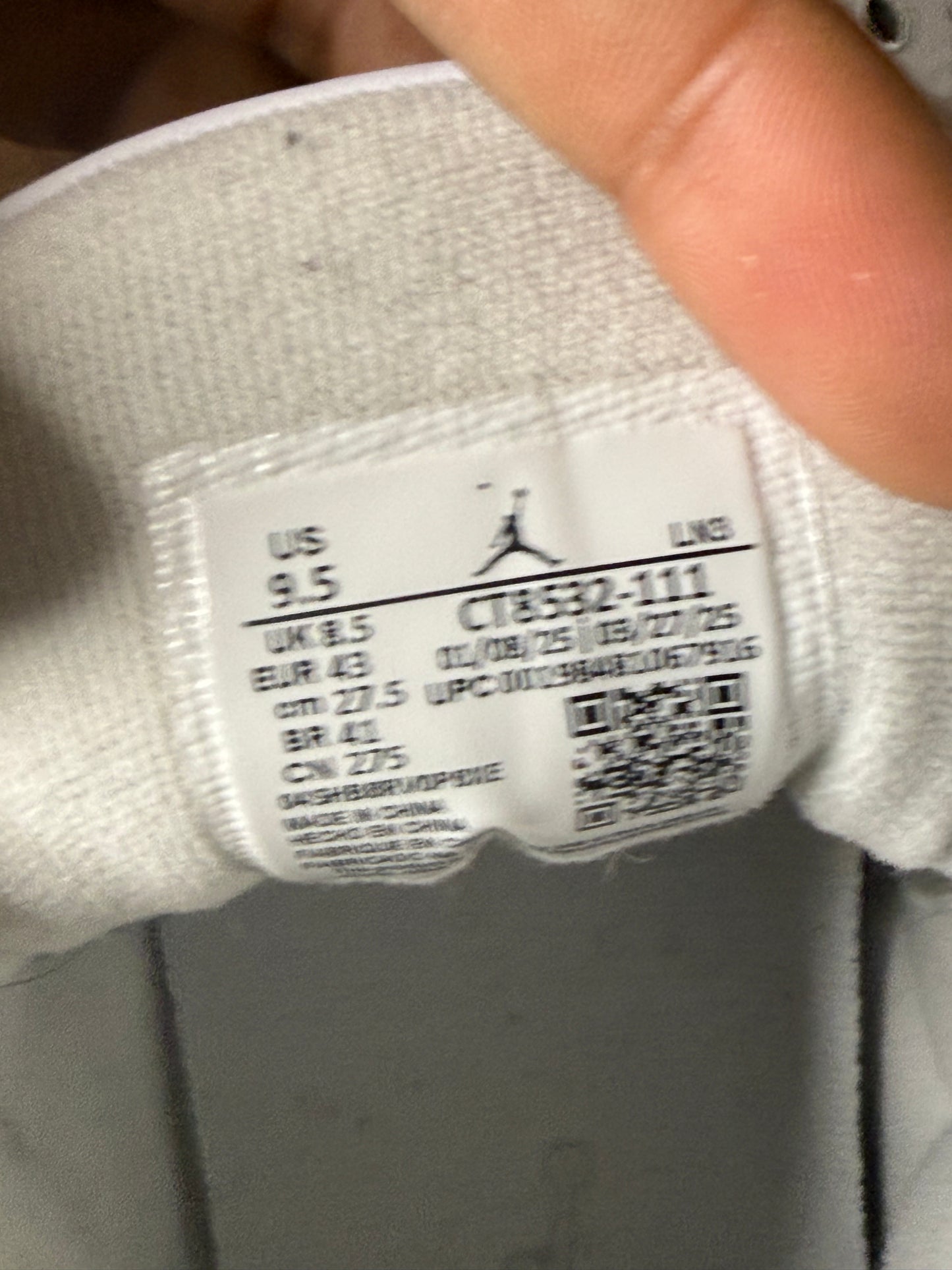 Jordan 3 Pure Money 9.5 Men/11 Women “Preowned”