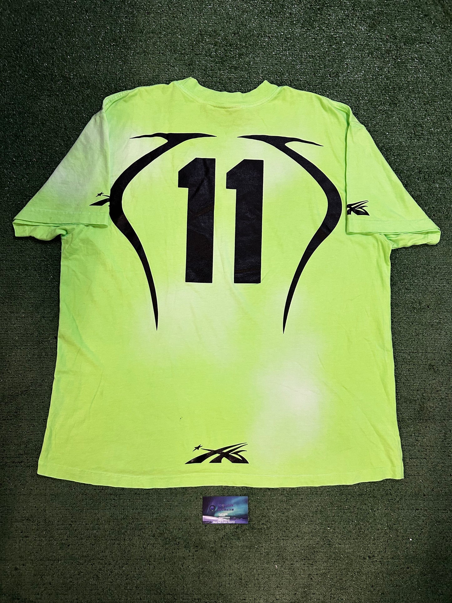 Hellstar warmup neon green tee