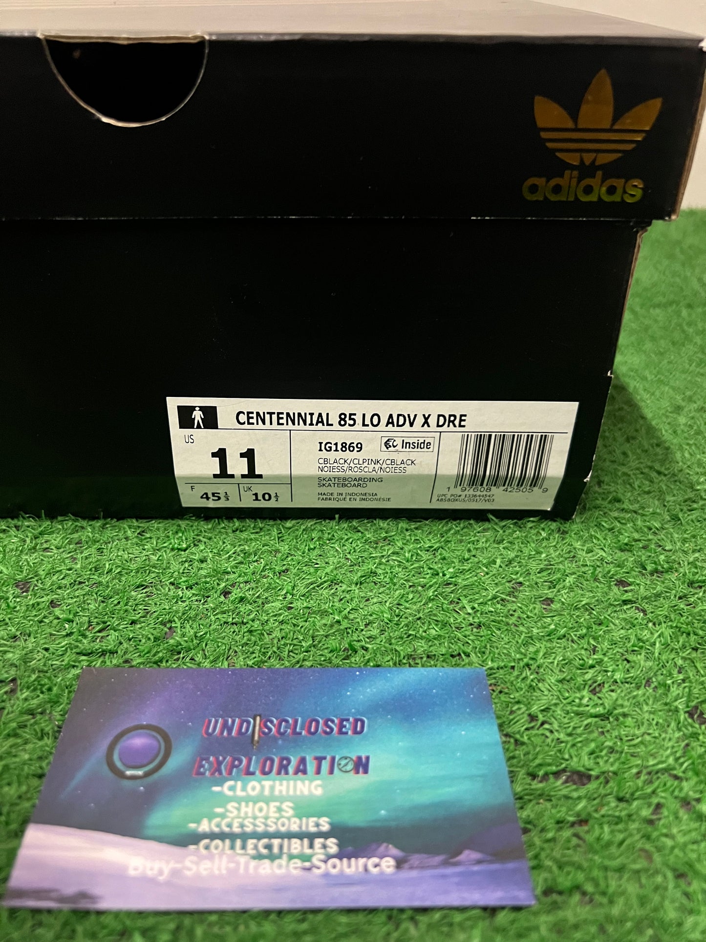 Adidas lil Dre X Centennial 85 low. Adv black clear pink size 11men/12.5women