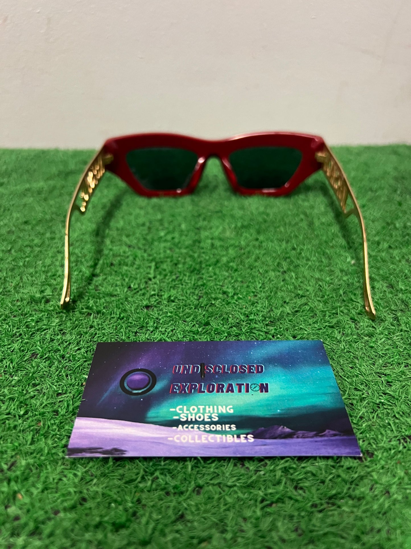Versace red and gold sunglasses MOD 4432