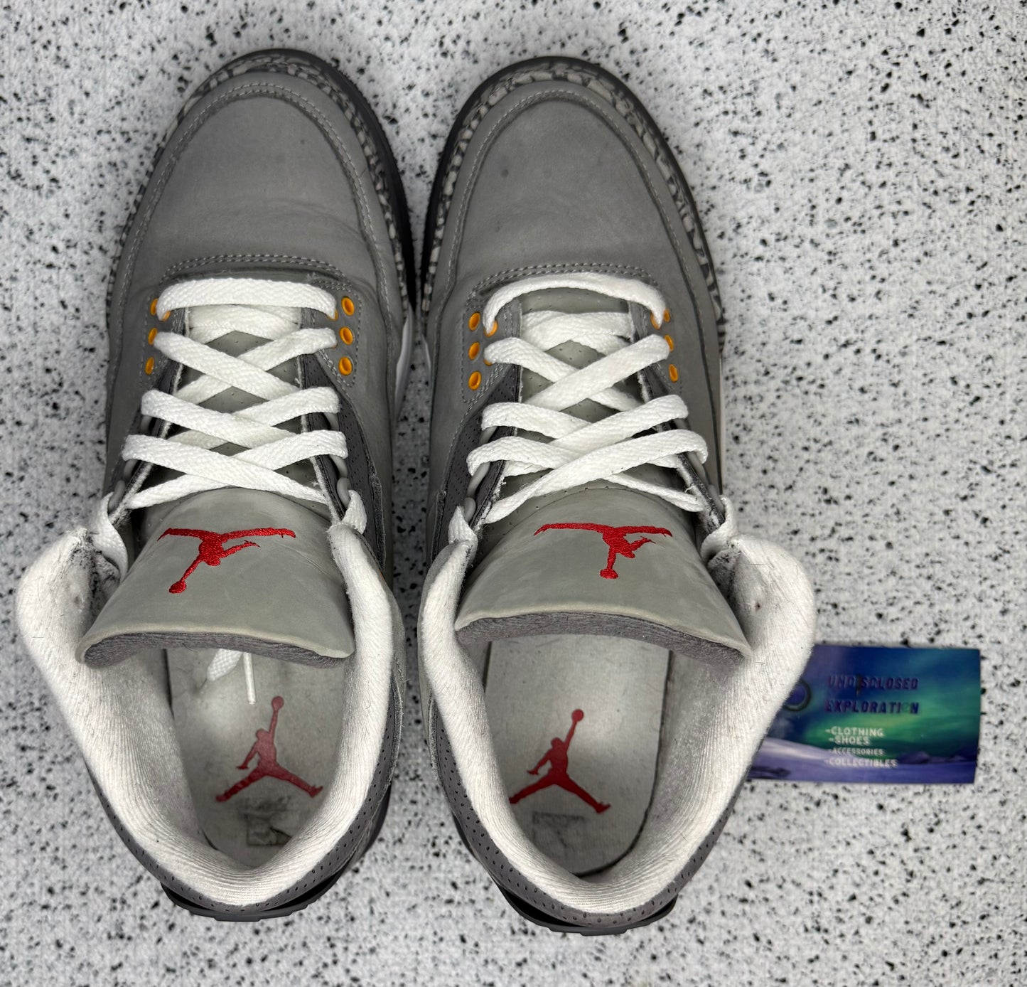 Jordan 3 Cool Grey 8.5 Men/10 Women “Preowned”