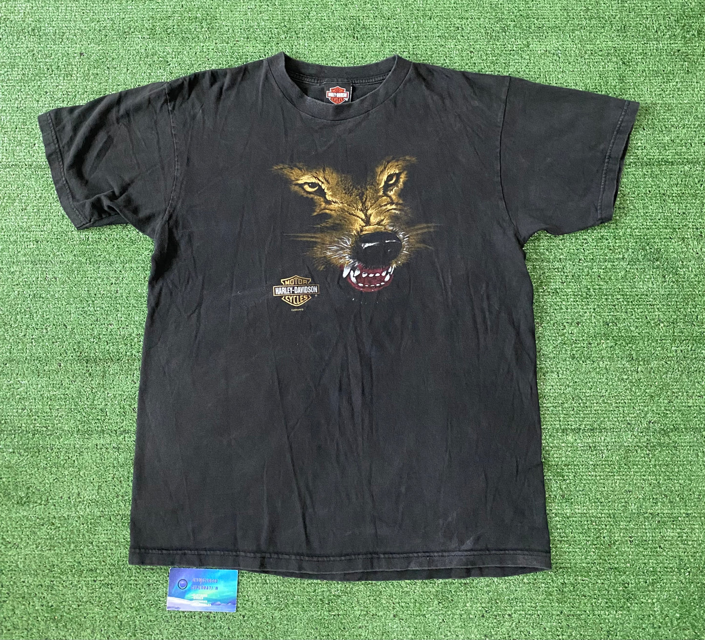 Vintage Harley Davidson Wolf Graphic tee