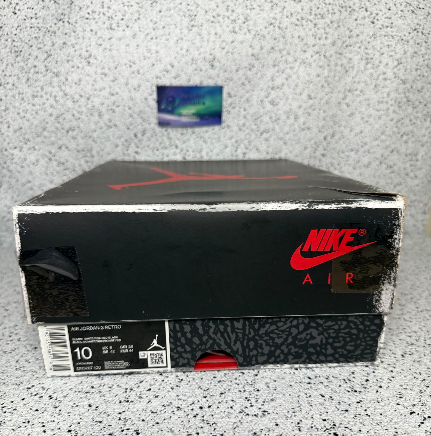 Jordan 3 White Cement 10 Men/11.5 Women “Preowned”