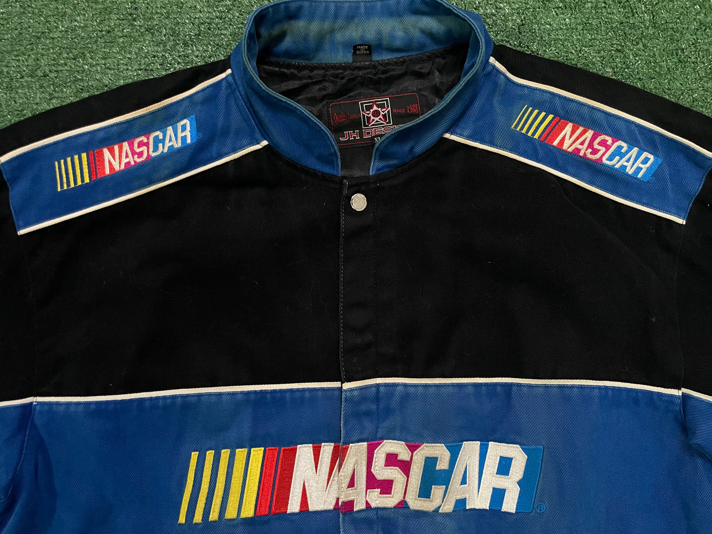Vintage 1990s NASCAR racing Jeff Hamilton jacket