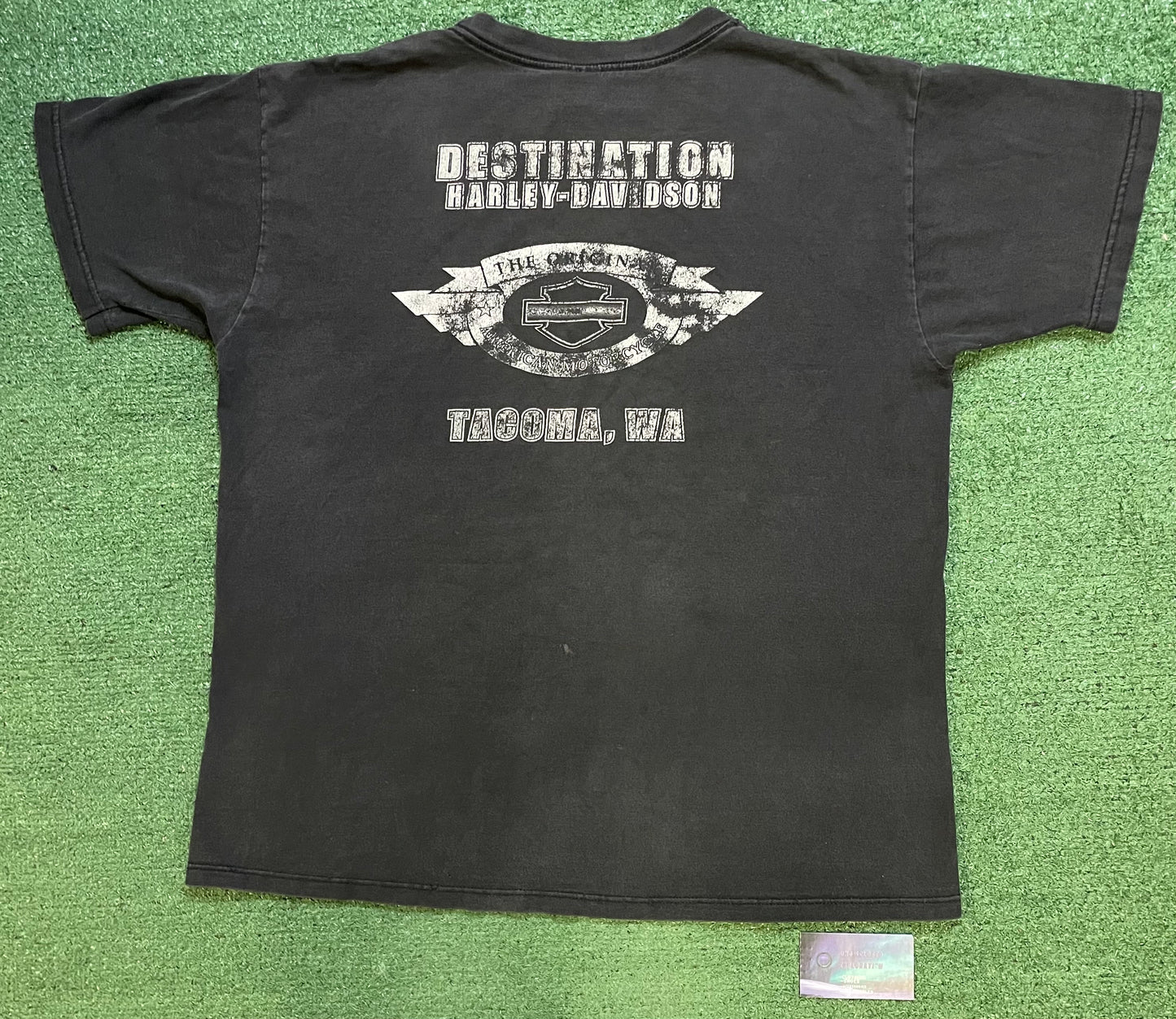 Vintage 2000s Harley Davidson Get a grip tee