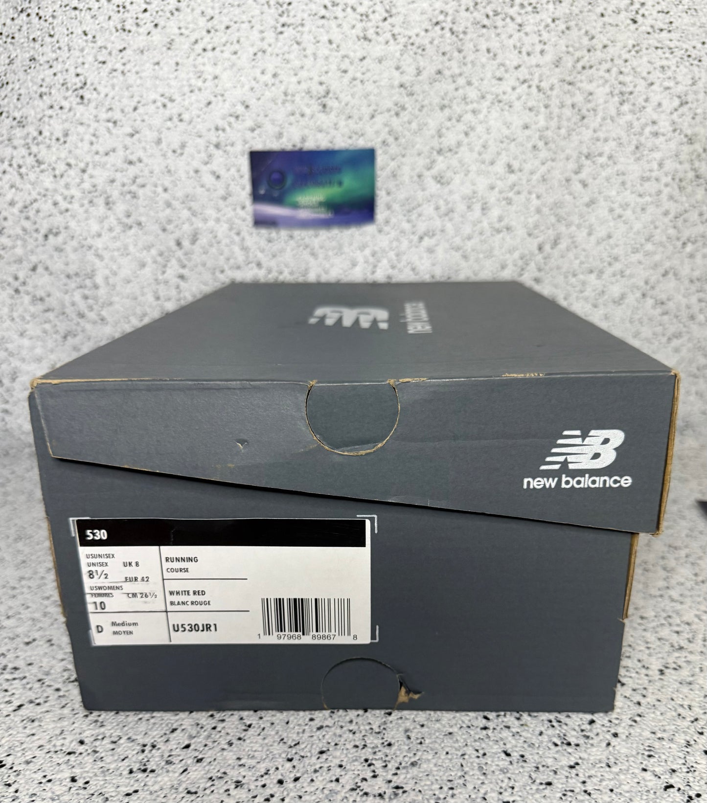 New Balance 530 White Blast Red