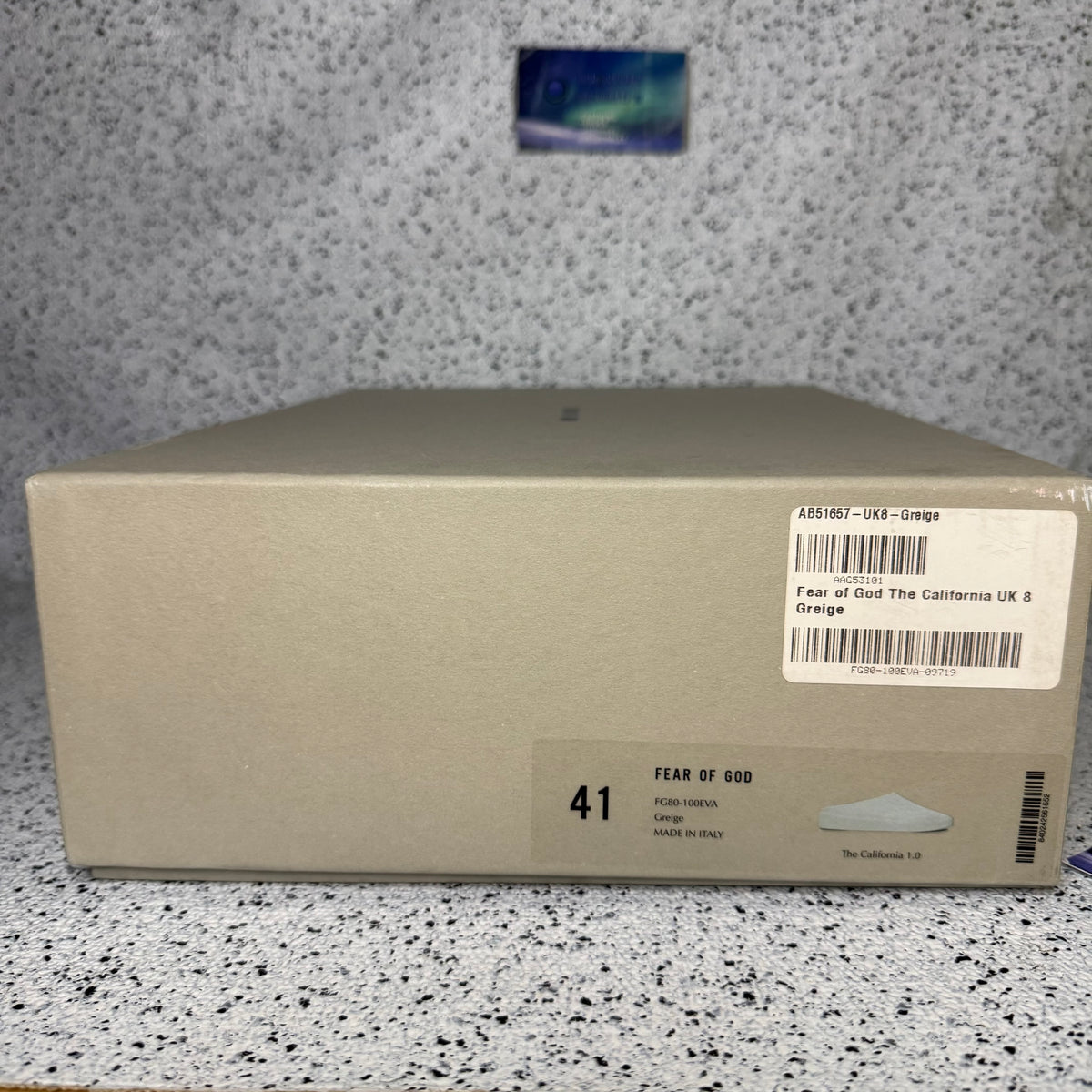 Fear Of God California 1.0 Slide Greige 8 Men “Preowned”