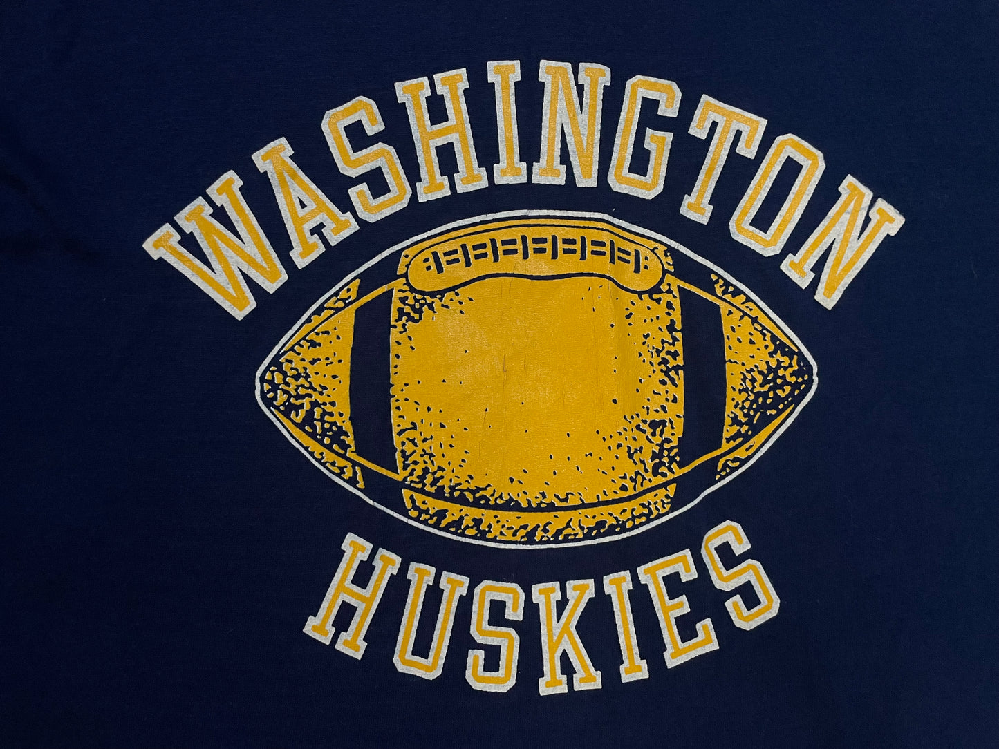 Vintage 1970s UW University of Washington Huskies football tee