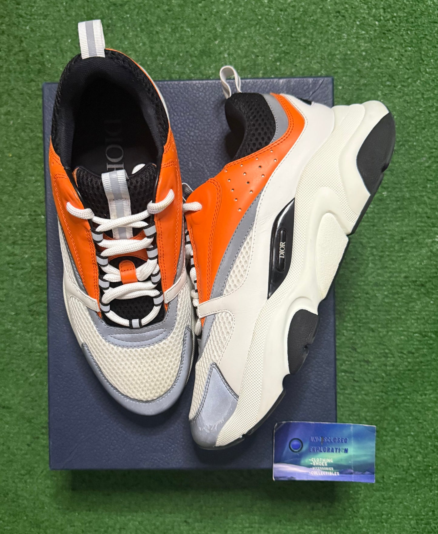 Dior B22 White Orange 9 Men/42 EU “Preowned”