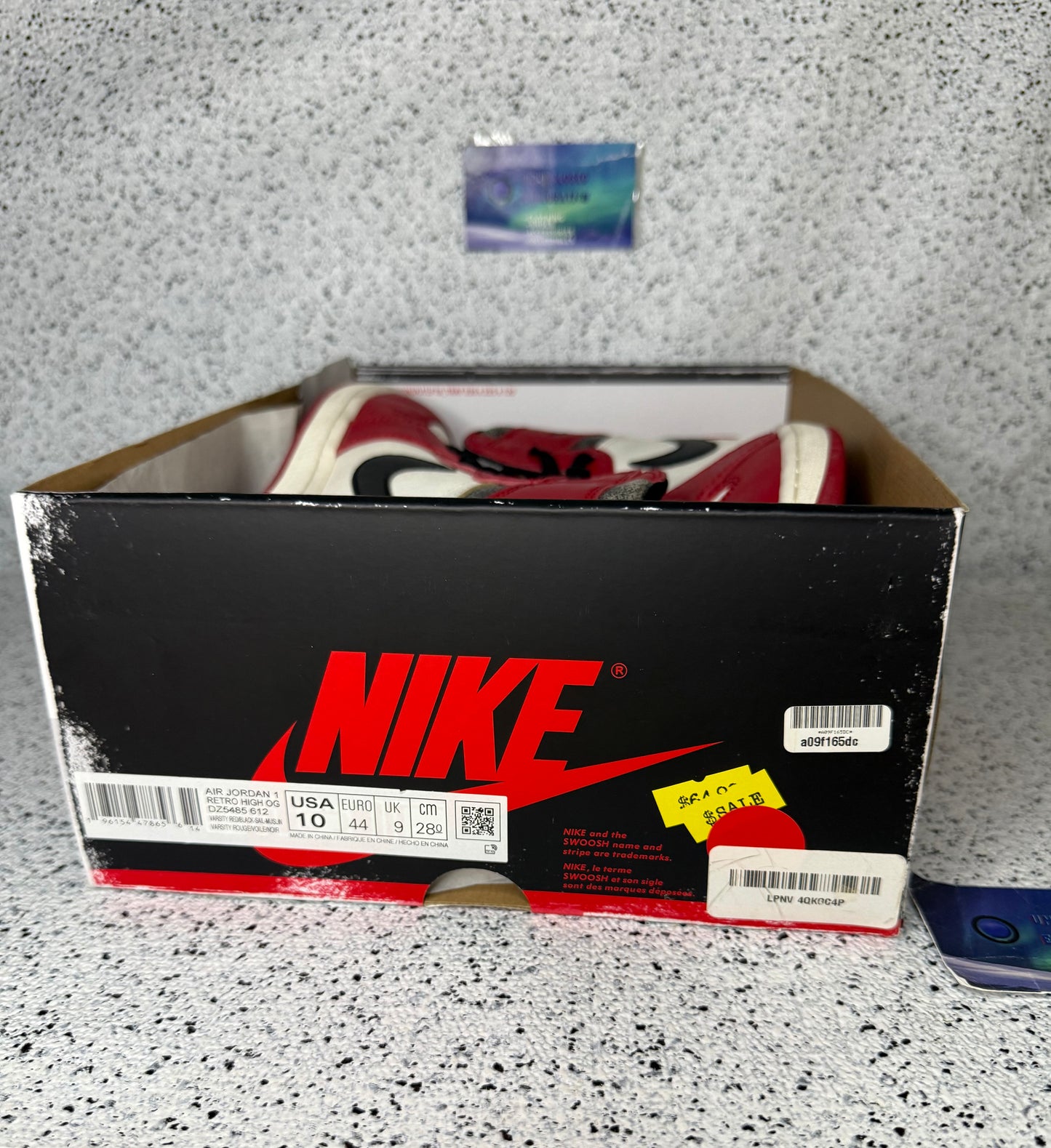 Jordan 1 Lost and Found Chicago 10 Men/11.5 Women “Preowned”