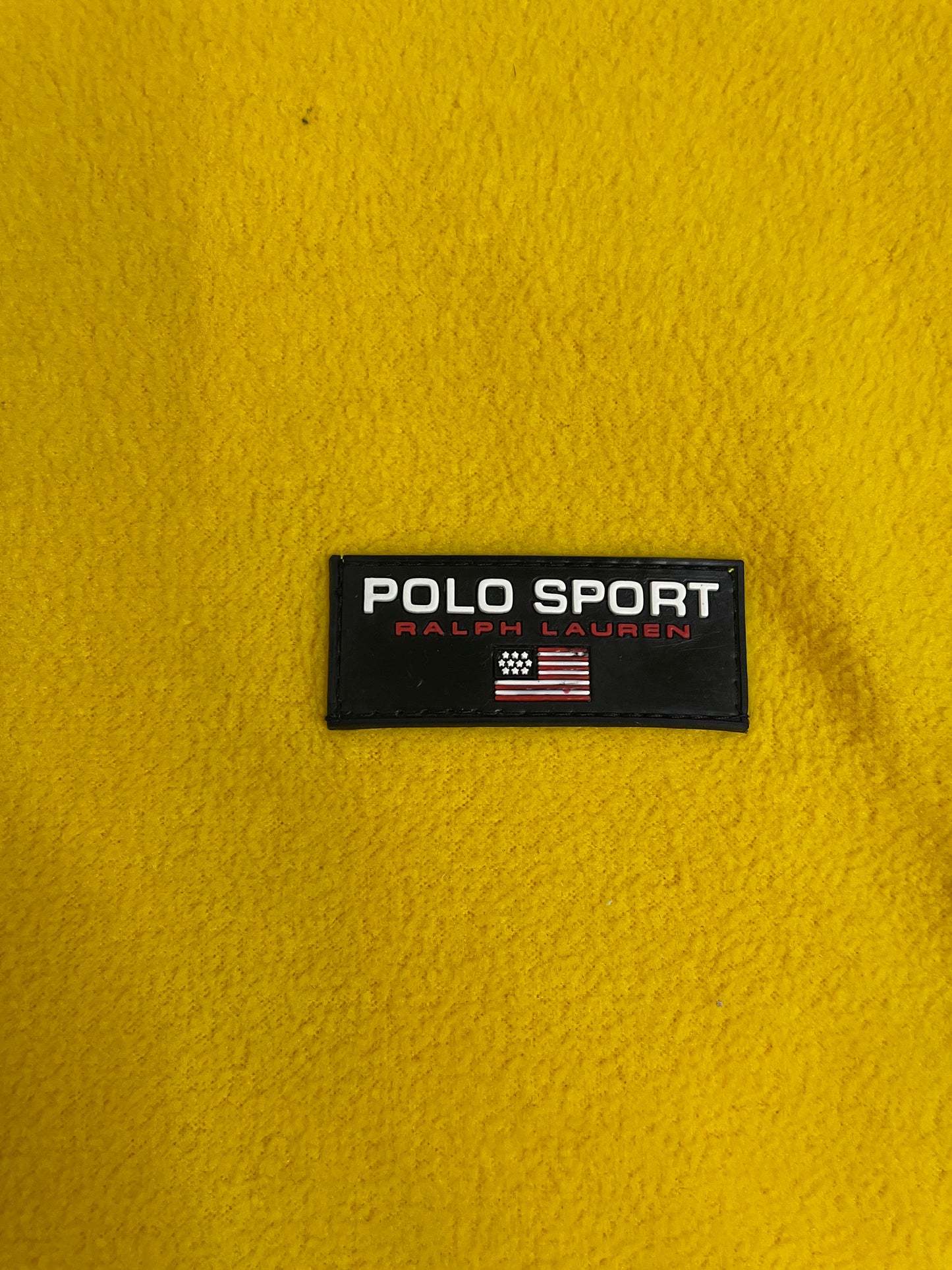 Vintage 1990s polo sport fleece yellow