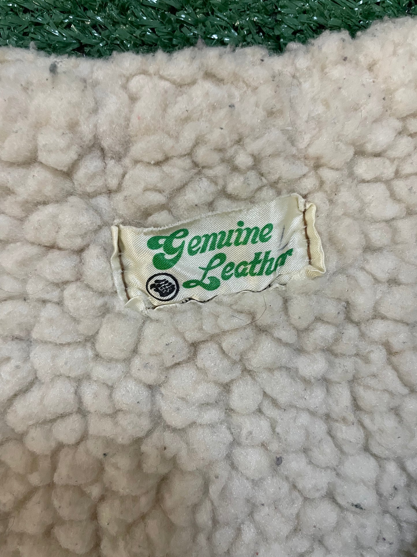 Vintage 1970s Sherpa lined brown vest