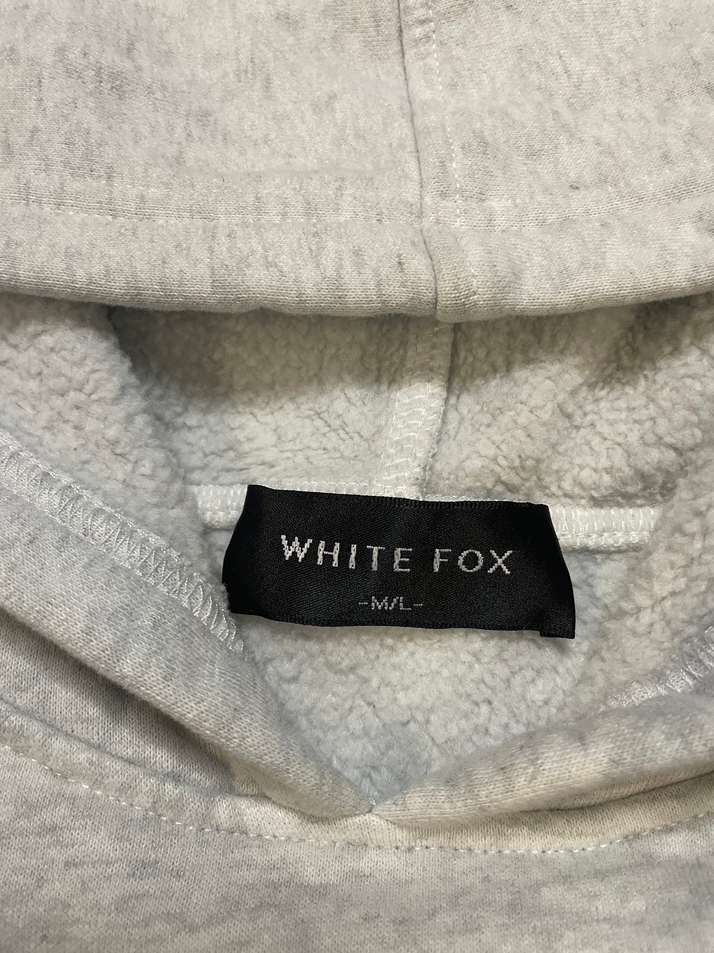 White Fox grey hoodie