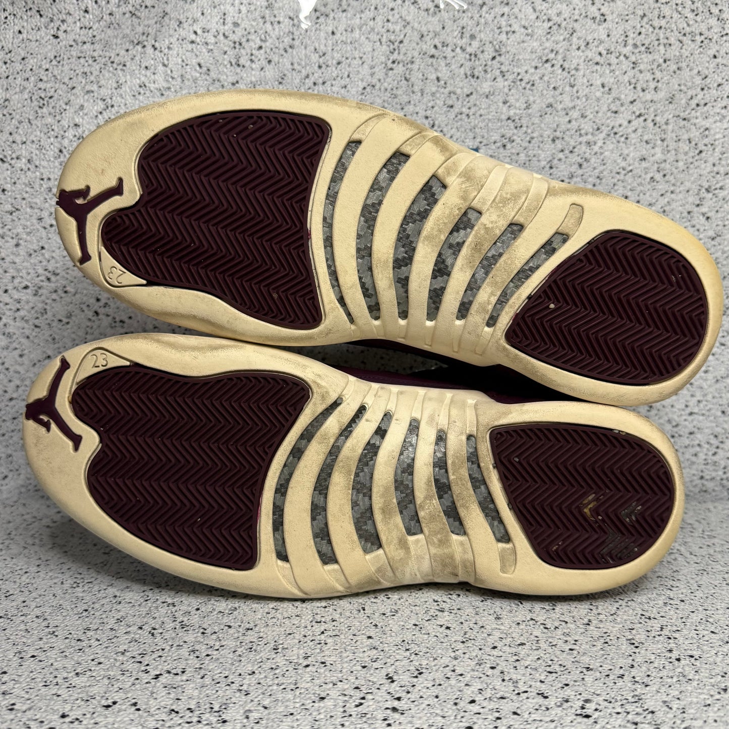 Jordan 12 Bordeaux 11.5 Men/13 Women “Preowned”