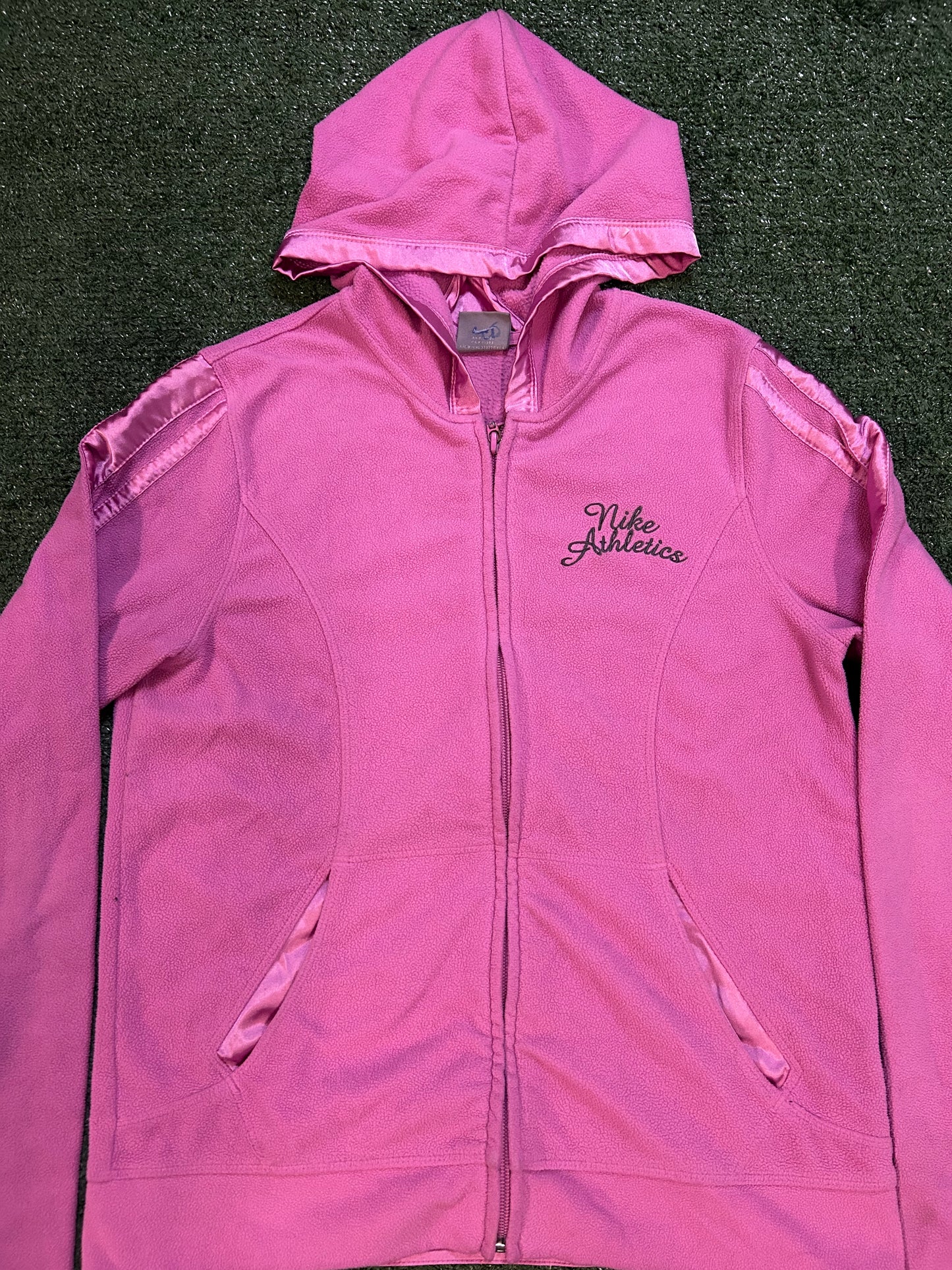 Vintage 2000s Nike pink athletics jacket zipup