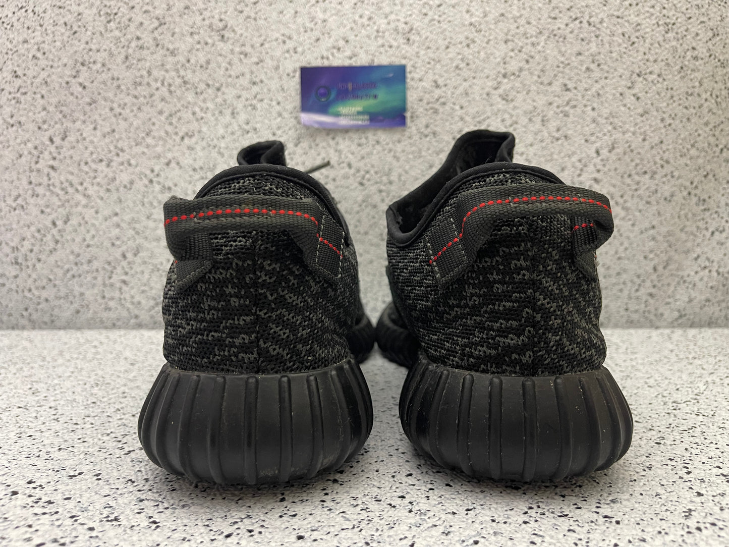 Yeezy 350 Pirate Black 2016 11.5 Men/13 Women “Preowned”