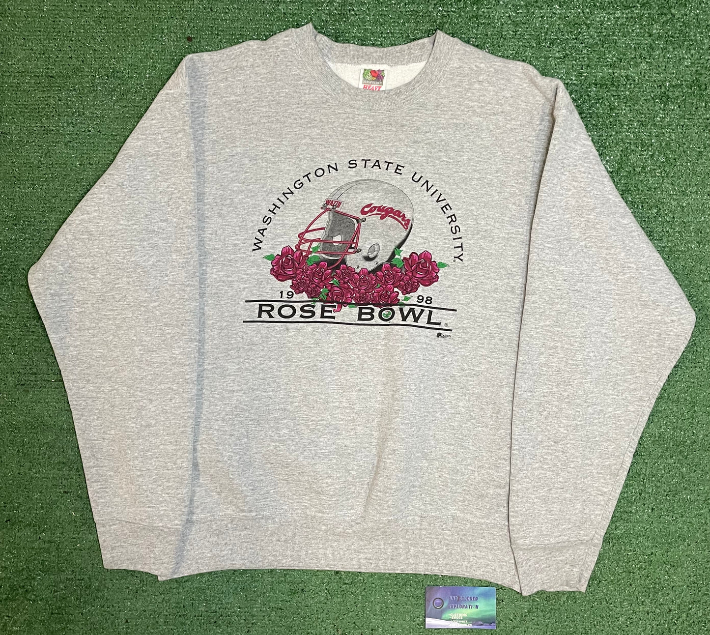 Vintage 1998 rose bowl Washington state university WSU crewneck