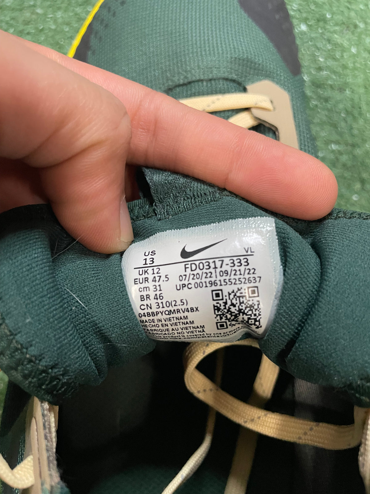 Nike react Pegasus trail 4 gortex 13men/14.5women