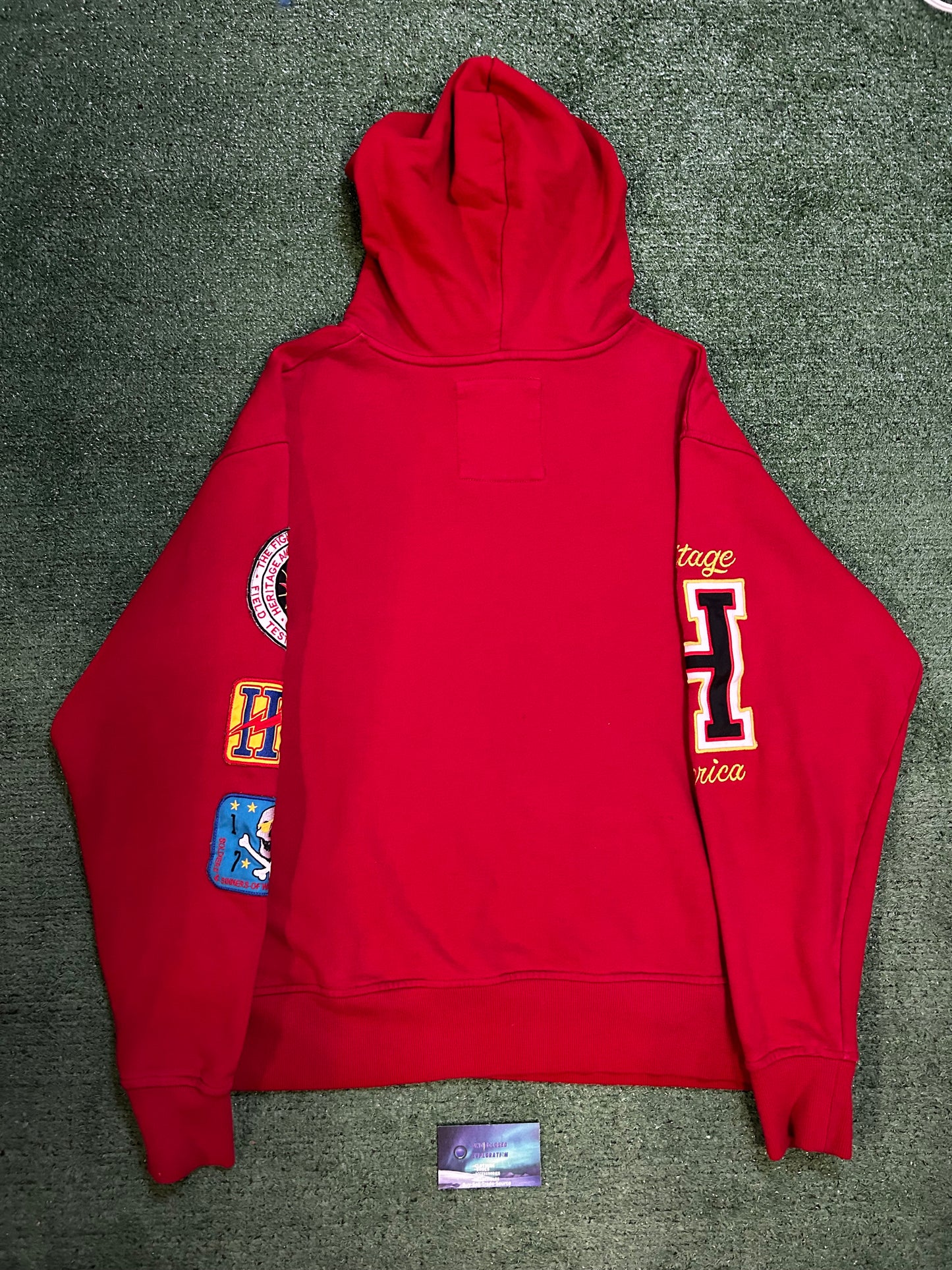 Heritage America worldwide patch hoodie