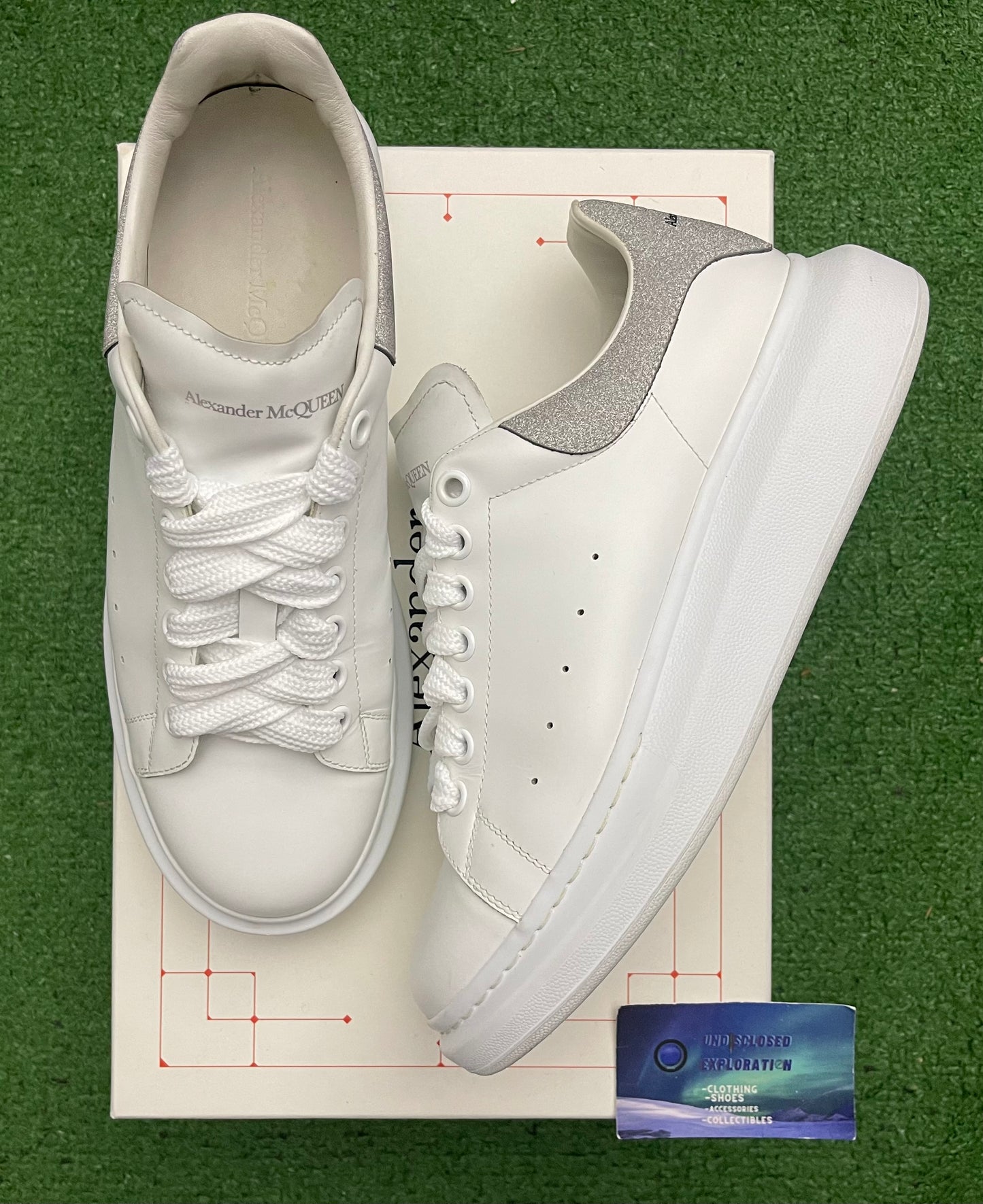 Alexander McQueen Oversized White/Silver 42.5 EU/9.5 Men “Preowned”