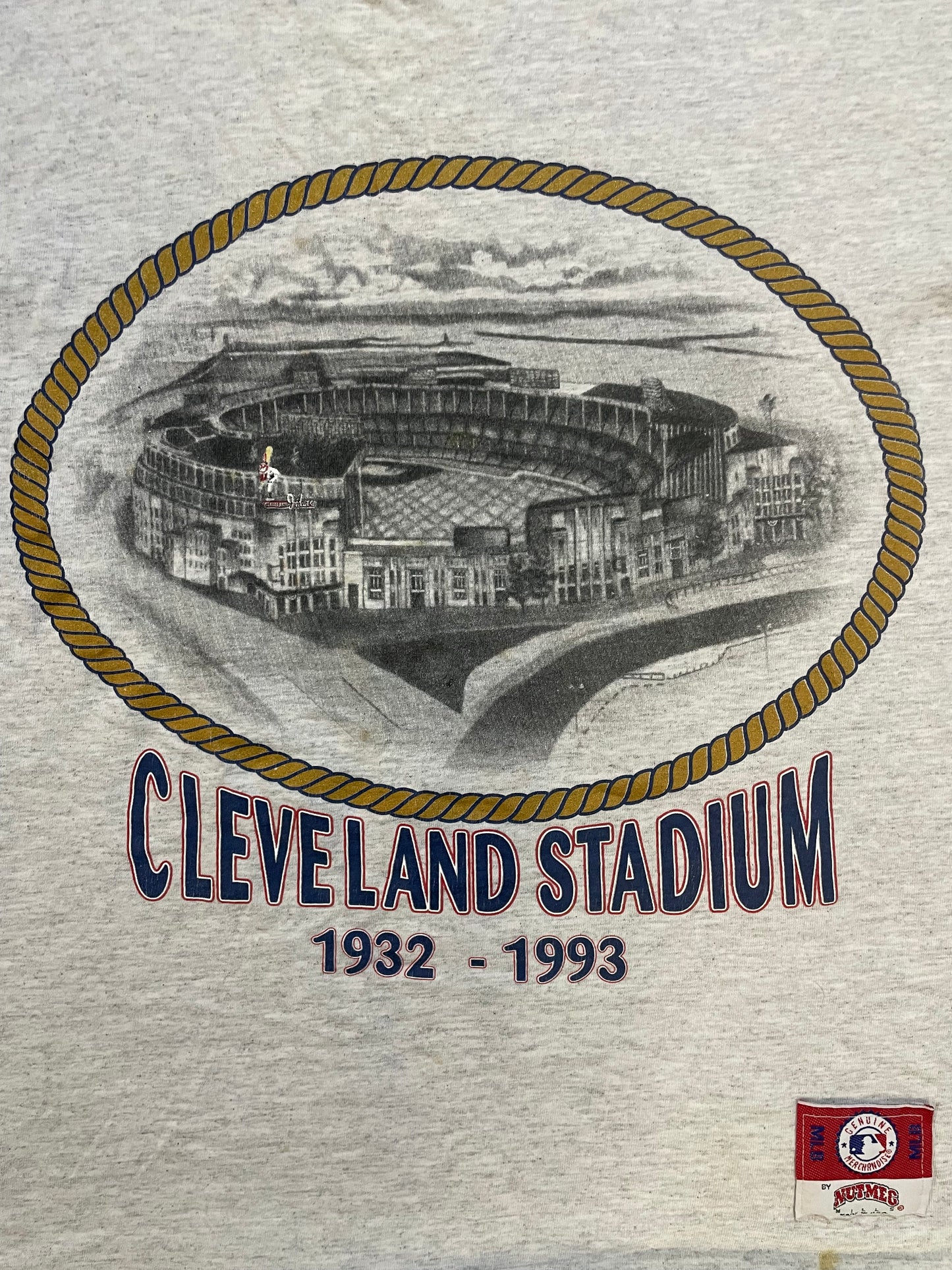 Vintage 1990s Cleveland Stadium MLB tee