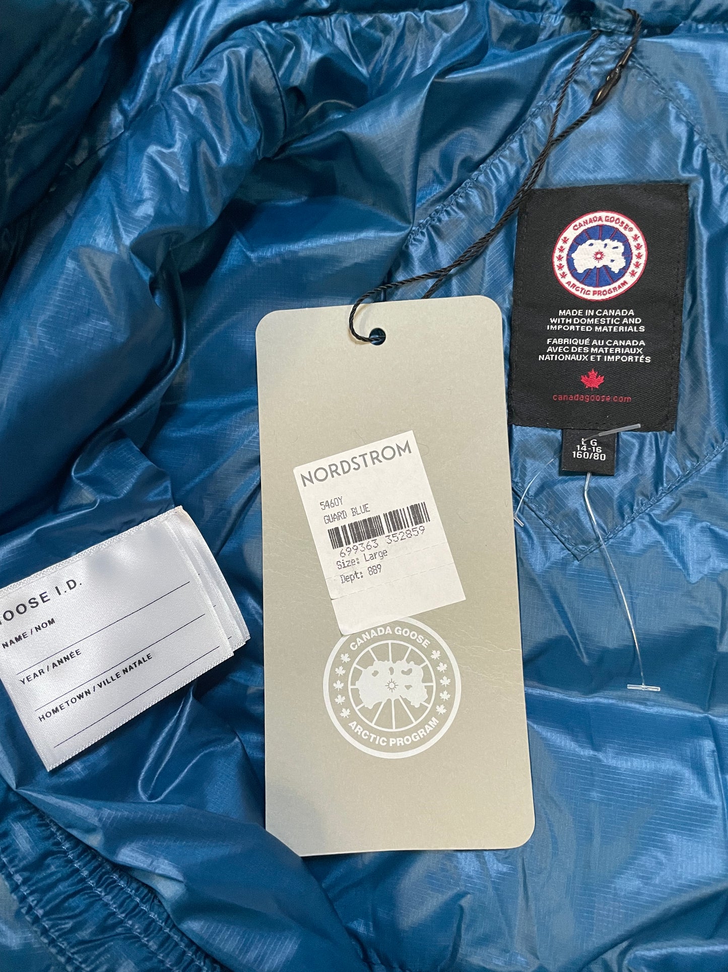 Canada Goose crofton kids guard blue jacket