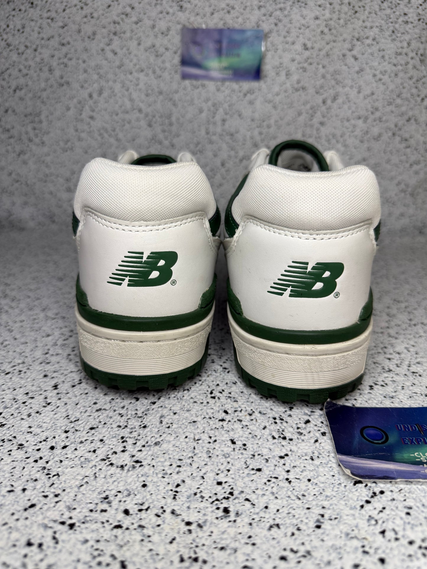 New Balance 550 White Green 9.5 Men/11 Women “Preowned”