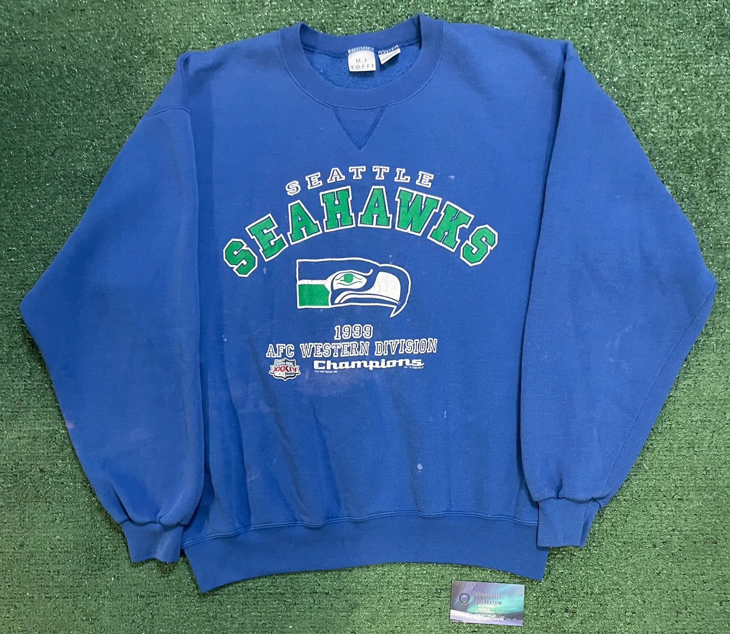 Vintage 1990s Seattle Seahawks AFC Western Division crewneck