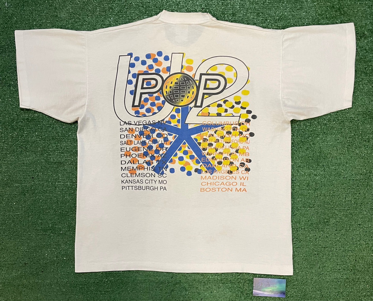 Vintage 1990s U2 popmart tour tee
