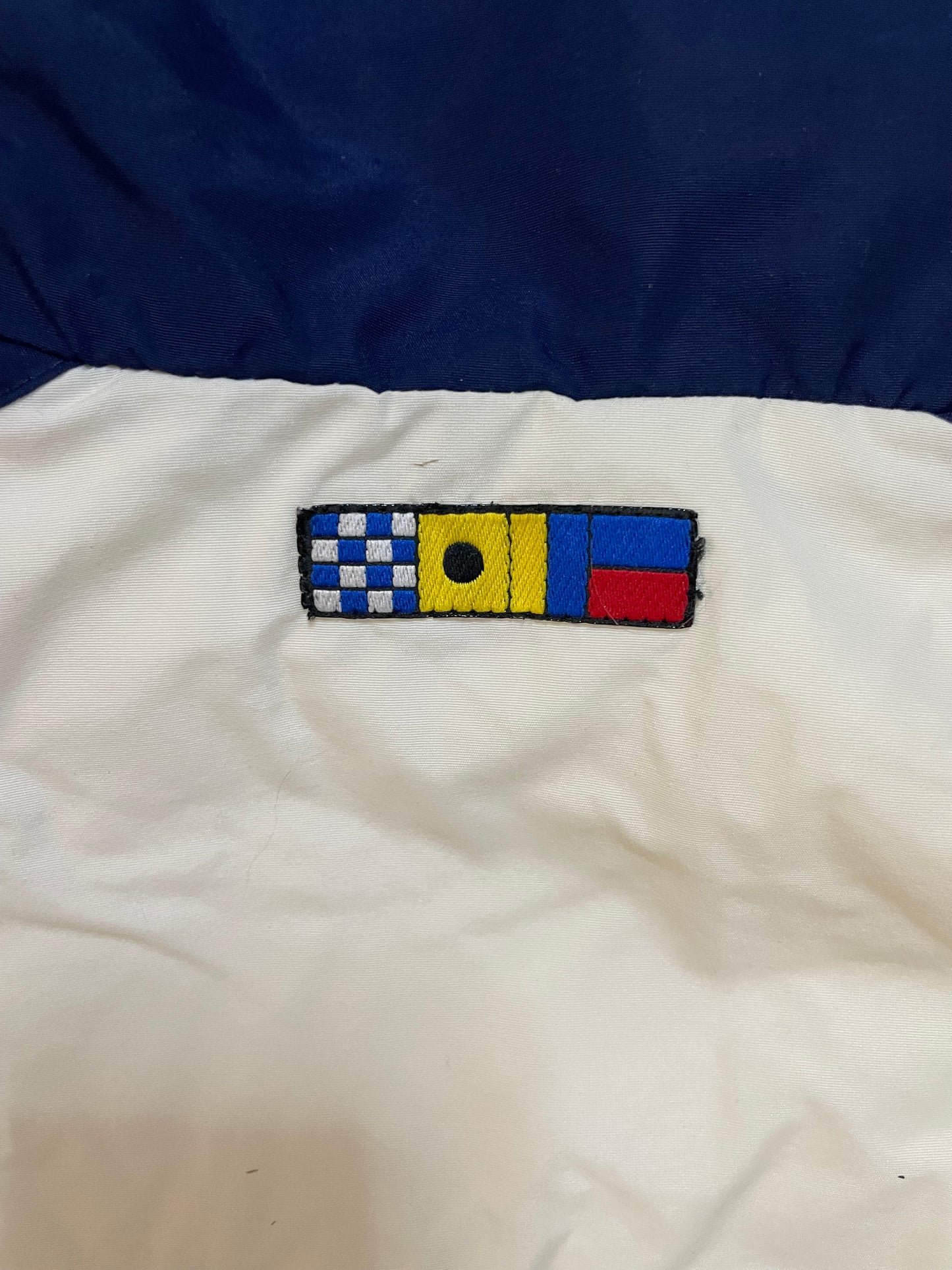 Vintage 1990s white and navy Nike windbreaker jacket