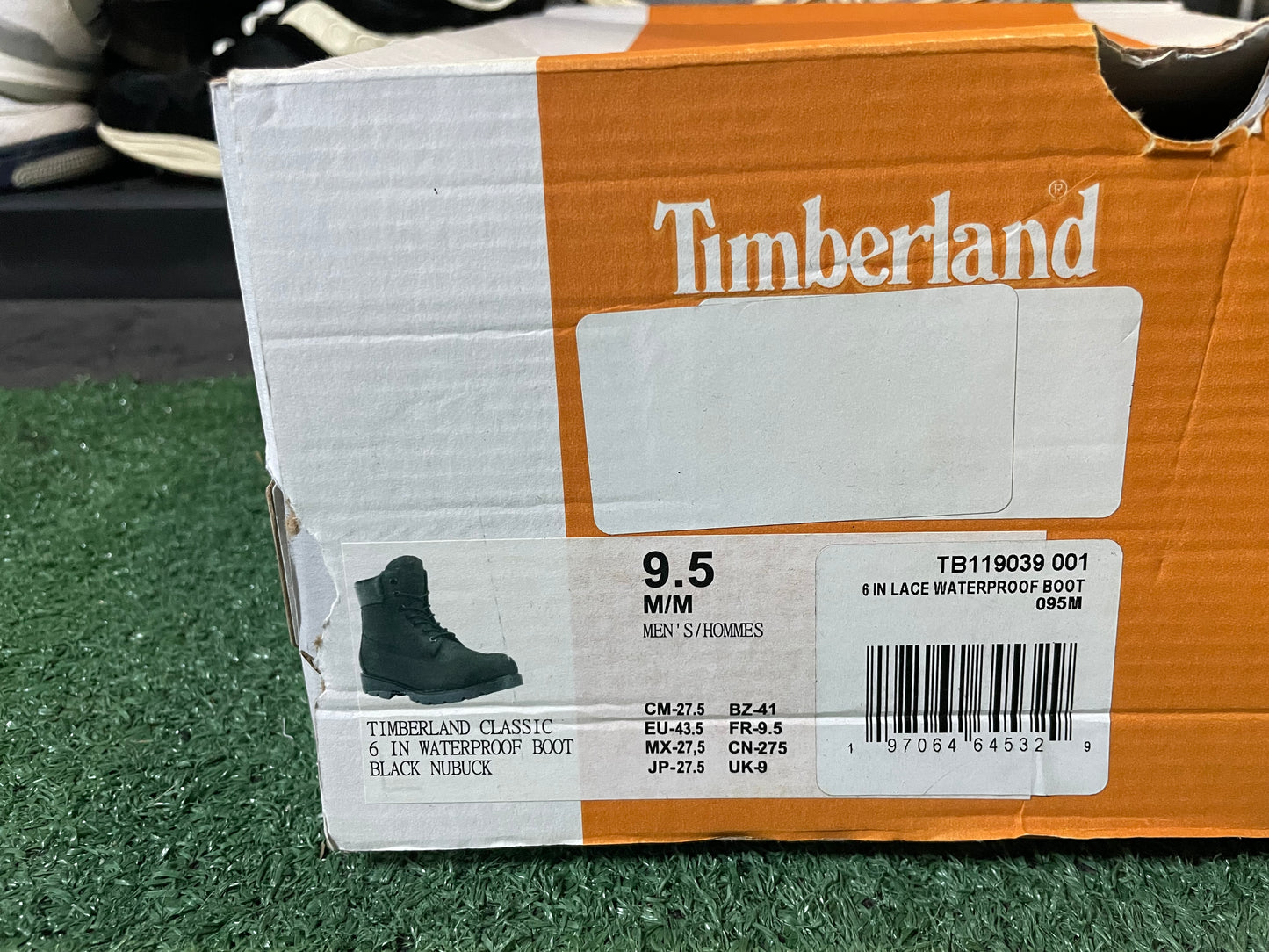 Timberland black 6 inch boots size 9.5men/11women