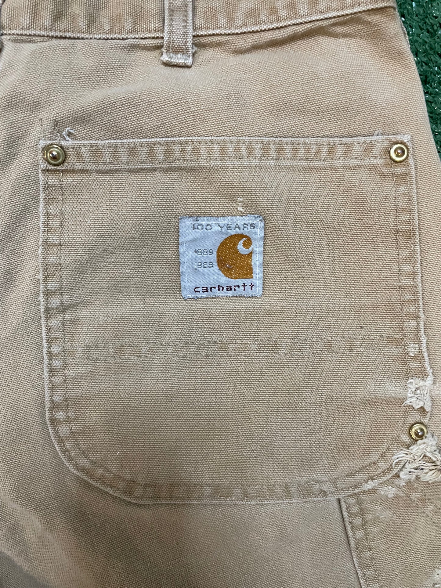 Vintage 1990s Carhartt tan Double knees