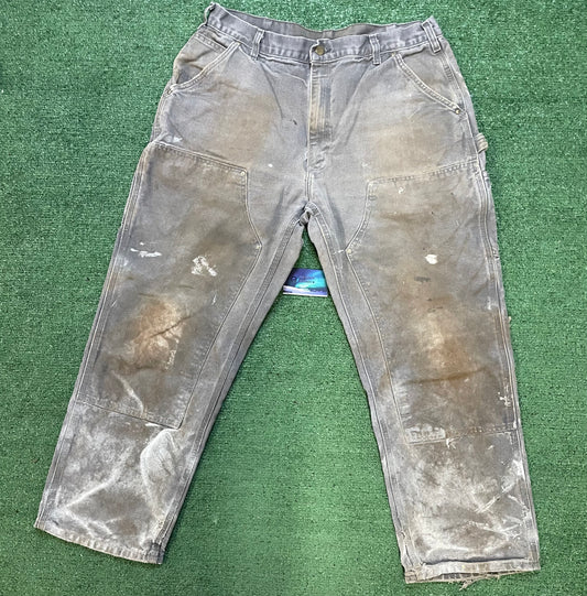 Vintage 2000s Carhartt grey double knee pants