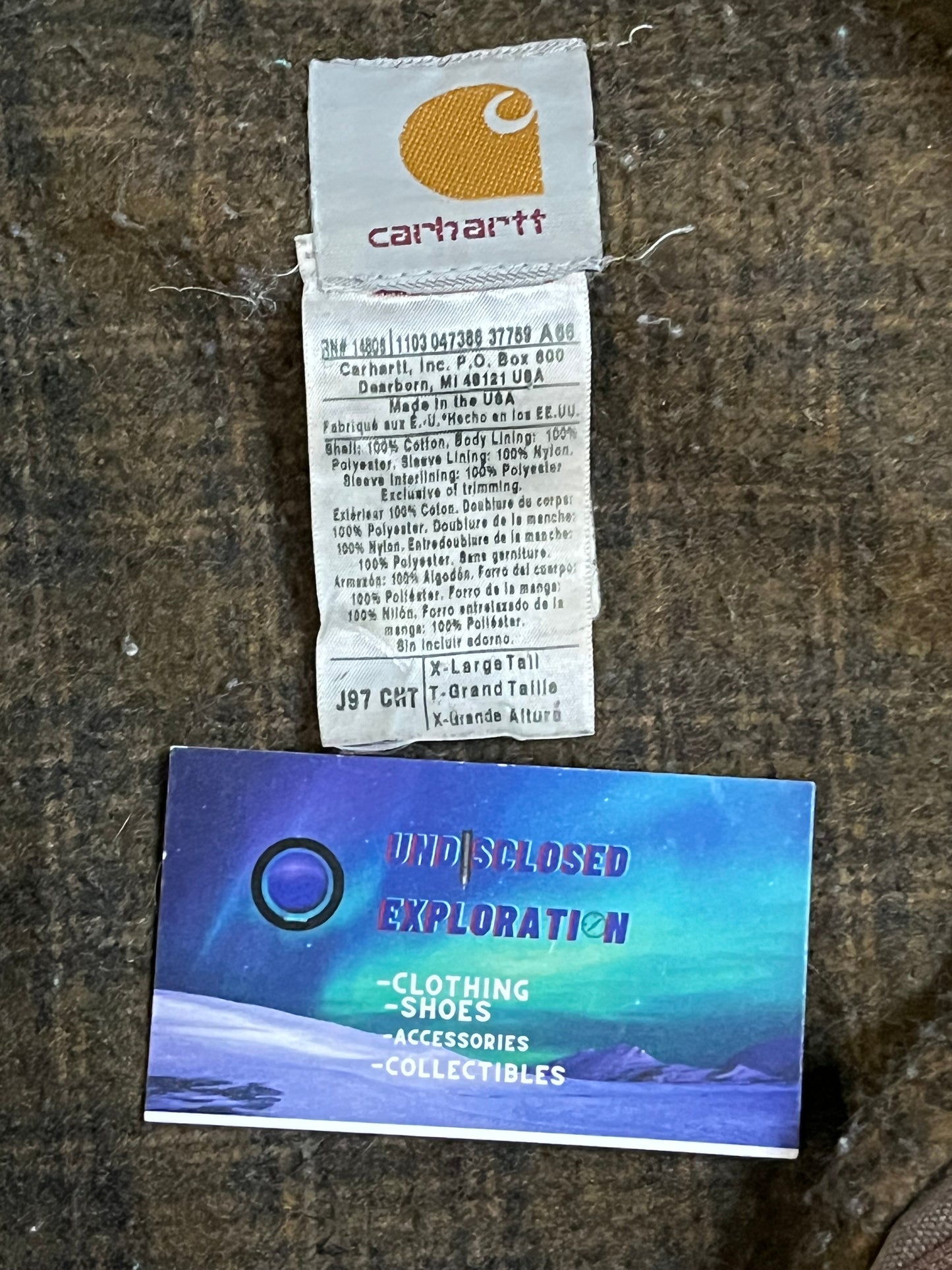 Vintage 2000s Carhartt chestnut brown Detroit jacket