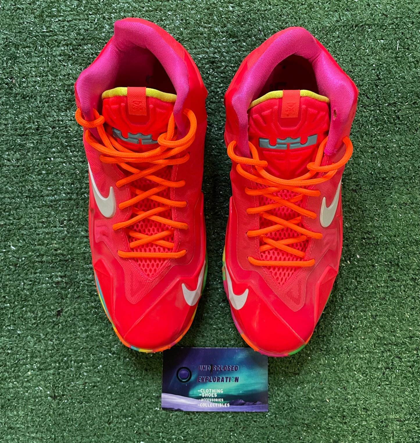 Nike LeBron 11 fruity pebbles size 4youth/5.5women